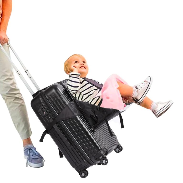 upgraded travel seat for kids portable chair kids ride on suitcase child seat for luggage toddler carrier for free paren